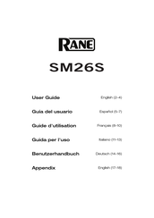 Rane SM26S Guide D'utilisation