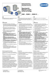schmalz SGM-S 70 G1/4 IG Instructions De Service