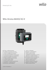 Wilo Stratos MAXO 40/0,5-4 Notice De Montage Et De Mise En Service