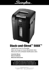 Swingline Stack-and-Shred 500X Manuel D'utilisation