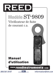 REED ST-9809 Manuel D'utilisation