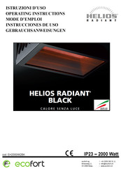Helios Radiant EH2000-W2BK Mode D'emploi