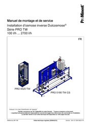 ProMinent Dulcosmose PRO 0180TW Notice De Montage Et De Service