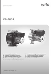 Wilo TOP-Z 20/4 EM Notice De Montage Et De Mise En Service