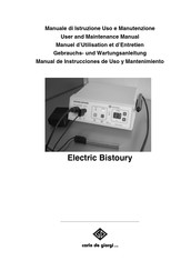 Carlo De Giorgi Electric Bistoury 645/00 Manuel D'utilisation Et D'entretien