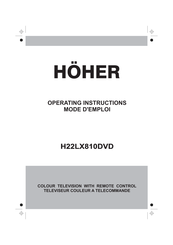 Hoher H22LX810DVD Mode D'emploi