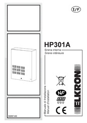 Elkron HP301A Manuel D'installation