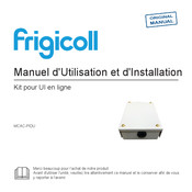 Frigicoll MCAC-PIDU Manuel D'utilisation Et D'installation