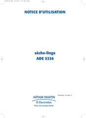 Electrolux ARTHUR MARTIN ADE 5336 Notice D'utilisation