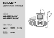 Sharp WA-ST200 BK Mode D'emploi