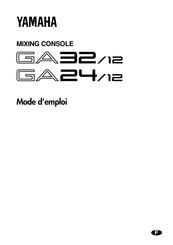 Yamaha GA23/12 Mode D'emploi