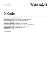 DURAVIT D-Code 0060390000 Notice De Montage
