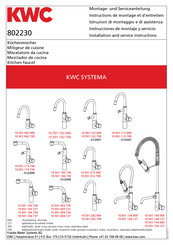 KWC SYSTEMA 10.501.042.000 Instructions De Montage Et D'entretien
