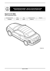 Saab 12 832 509 Instructions De Montage