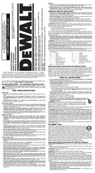 DeWalt DW059 Guide D'utilisation