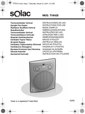 SOLAC TV8425 Mode D'emploi