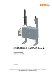 Bartec HYGROPHIL H 4230-10 A Série Notice D'utilisation