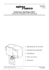 Spirax Sarco AEL3 Instructions D'installation Et De Maintenance