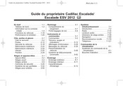 Cadillac Escalade 2012 Guide Du Propriétaire
