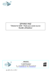 Made SPHINX HNZ Guide Utilisateur