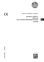 IFM SmartPLC SAFETY Notice D'utilisation Originale