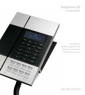 Jacob Jensen Corded DECT Manuel D'utilisation