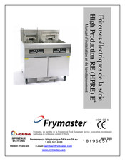 Frymaster High Production HPRE E4 Série Manuel D'installation Et De Fonctionnement