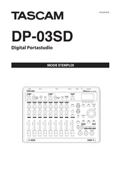 Tascam DP-03SD Mode D'emploi