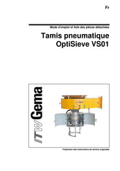 TW Gema OptiSieve VS01 Mode D'emploi Et Liste Des Pièces Détachées