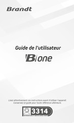 Brandt B one Guide De L'utilisateur