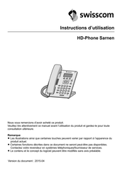 Swisscom Sarnen Instructions D'utilisation