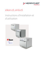 Welbilt Merrychef Eikon easy touch e4 Instructions D'installation Et D'utilisation