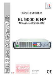 EA EL 9080-85 B HP Manuel D'utilisation