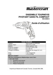 MasterCraft 054-2502-6 Guide D'utilisation