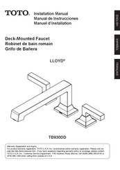 Toto Lloyd TB930DD Manuel D'installation