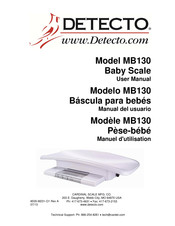 Detecto MB130 Manuel D'utilisation