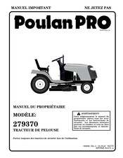 Poulan Pro 279370 Manuel Du Propriétaire