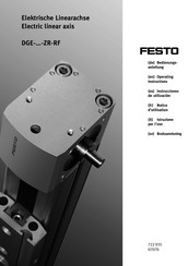 Festo DGE ZR-RF Série Notice D'utilisation
