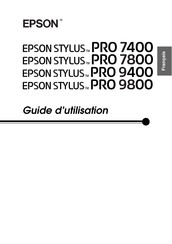 Epson Stylus Pro 9800 Guide D'utilisation