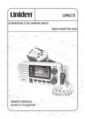 Uniden UM415 Guide D'utilisation