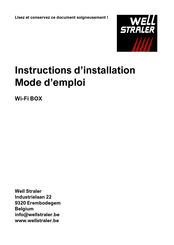 Well Straler Wifi-BOX 26016 Instructions D'installation