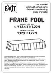 EXIT Toys FRAME POOL 18FTX8.2FTX39/48IN Mode D'emploi