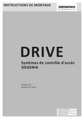 Siegenia DRIVE E/S Instructions De Montage