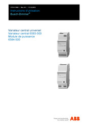 ABB Busch-Dimmer 6584-500 Instructions D'utilisation