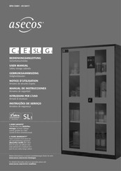 asecos CS-CLASSIC-G Série Notice D'utilisation