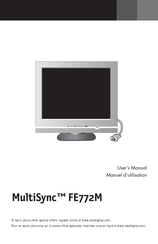 NEC MultiSync FE772M Manuel D'utilisation