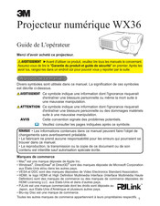 3M WX36 Guide De L'opérateur