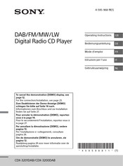 Sony CDX-3200DAB Mode D'emploi