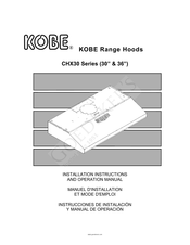 KOBE CHX30 Série Manuel D'installation Et Mode D'emploi