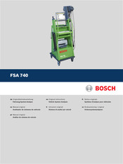 Bosch FSA 740 Notice Originale
